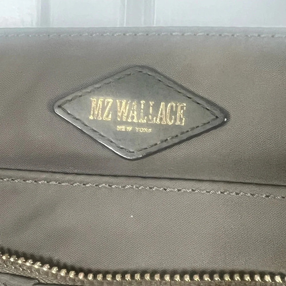 MZ Wallace HARLOW CROSSBODY IN Green CLAY with Studded Strap Purse - Picture 3 of 9